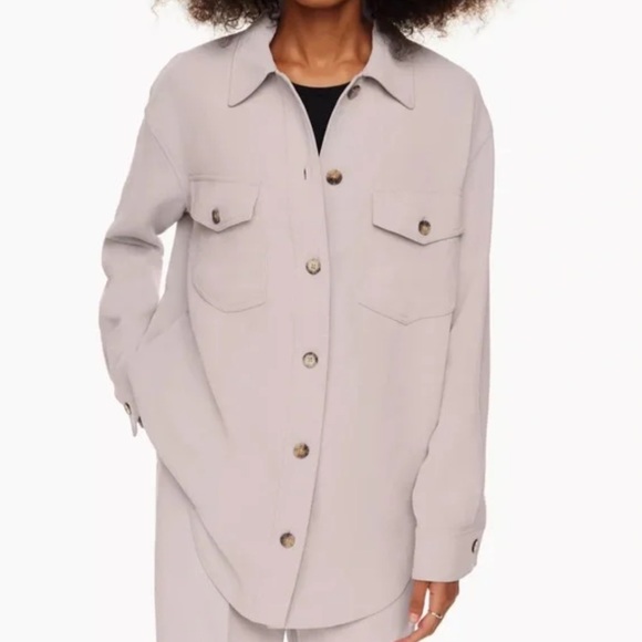 Aritzia Wilfred morado grey crepette jacket sz xxs worn once - Picture 12 of 14